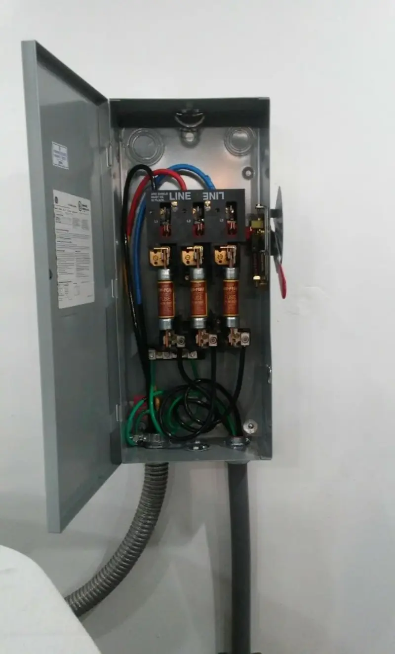 Three-phase disconnect switch installed for Electrical Wiring & Rewiring in Waynesburg
